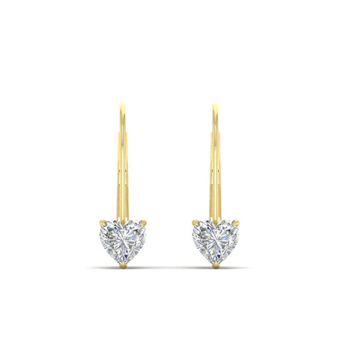 heart-diamond-solitaire-earrings-1-carat-leverback-in-yellow-gold-FD-EAR9225HT-1.00 CT-NL-YG