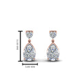 Thumbnail 2 - heart-diamond-stud-teardrop-earring-in-rose-gold-FDEAR8989ANGLE1-NL-RG
