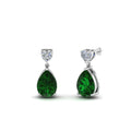 Thumbnail 42 - heart-diamond-stud-teardrop-emerald-earring-in-white-gold-FDEAR8989GEMGRANGLE1-NL-WG