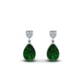 Thumbnail 40 - heart-diamond-stud-teardrop-emerald-earring-in-white-gold-FDEAR8989GEMGRANGLE1-NL-WG
