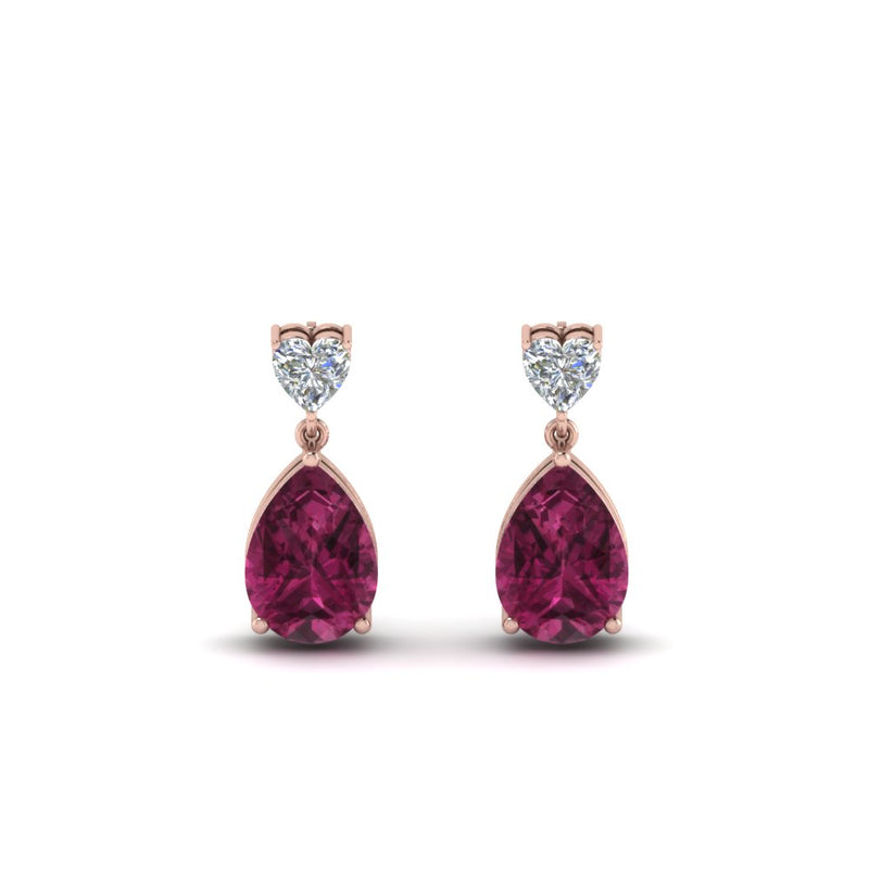 heart-diamond-stud-teardrop-pink-sapphire-earring-in-rose-gold-FDEAR8989GSADRPIANGLE1-NL-RG
