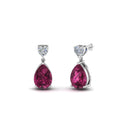 Thumbnail 30 - heart-diamond-stud-teardrop-pink-sapphire-earring-in-white-gold-FDEAR8989GSADRPIANGLE1-NL-WG