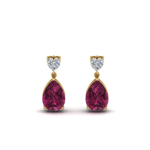 heart-diamond-stud-teardrop-pink-sapphire-earring-in-yellow-gold-FDEAR8989GSADRPIANGLE1-NL-YG
