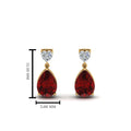 Thumbnail 57 - heart-diamond-stud-teardrop-ruby-earring-in-yellow-gold-FDEAR8989GRUDRANGLE1-NL-YG