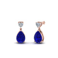 Thumbnail 15 - heart-diamond-stud-teardrop-sapphire-earring-in-rose-gold-FDEAR8989GSABLANGLE1-NL-RG