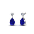Thumbnail 19 - heart-diamond-stud-teardrop-sapphire-earring-in-white-gold-FDEAR8989GSABLANGLE1-NL-WG
