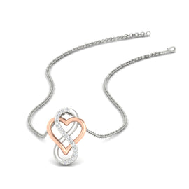 Heart Infinity Love Diamond Pendant