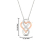 Load image into Gallery viewer, heart-infinity-love-diamond-pendant-in-rose-gold-FDPD11386-NL-RG