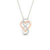 Load image into Gallery viewer, heart-infinity-love-diamond-pendant-in-rose-gold-FDPD11386-NL-RG