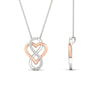 Load image into Gallery viewer, heart-infinity-love-diamond-pendant-in-rose-gold-FDPD11386-NL-RG