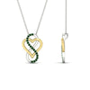 Load image into Gallery viewer, heart-infinity-love-emerald-pendant-in-yellow-gold-FDPD11386GEMGR-NL-YG
