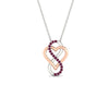 Load image into Gallery viewer, heart-infinity-love-pink-sapphire-pendant-in-rose-gold-FDPD11386GSADRPI-NL-RG