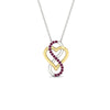 Load image into Gallery viewer, heart-infinity-love-pink-sapphire-pendant-in-yellow-gold-FDPD11386GSADRPI-NL-YG