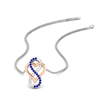 Heart Infinity Love Diamond Pendant