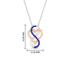 Load image into Gallery viewer, heart-infinity-love-sapphire-pendant-in-rose-gold-FDPD11386GSABL-NL-RG
