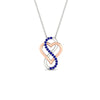 Load image into Gallery viewer, heart-infinity-love-sapphire-pendant-in-rose-gold-FDPD11386GSABL-NL-RG