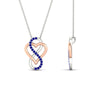 Load image into Gallery viewer, heart-infinity-love-sapphire-pendant-in-rose-gold-FDPD11386GSABL-NL-RG