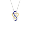 Load image into Gallery viewer, heart-infinity-love-sapphire-pendant-in-yellow-gold-FDPD11386GSABL-NL-YG