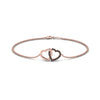 Load image into Gallery viewer, heart-interlocked-black-diamond-bracelet-in-rose-gold-FDBRC8649HTGBLACK-NL-RG