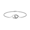Load image into Gallery viewer, heart-interlocked-black-diamond-bracelet-in-white-gold-FDBRC8649HTGBLACK-NL-WG