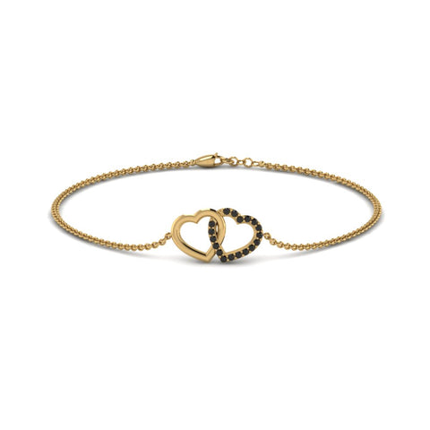 heart-interlocked-black-diamond-bracelet-in-yellow-gold-FDBRC8649HTGBLACK-NL-YG