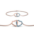 Thumbnail 24 - heart-interlocked-blue-topaz-bracelet-in-rose-gold-FDBRC8649HTGICBLTOANGLE1-NL-RG
