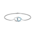 Thumbnail 49 - heart-interlocked-blue-topaz-bracelet-in-white-gold-FDBRC8649HTGICBLTO-NL-WG