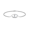 Load image into Gallery viewer, heart-interlocked-diamond-bracelet-in-platinum-FDBRC8649HT-NL-WG