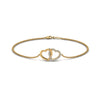 Load image into Gallery viewer, heart-interlocked-diamond-bracelet-in-yellow-gold-FDBRC8649HT-NL-YG
