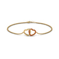 Thumbnail 68 - heart-interlocked-orange-sapphire-bracelet-in-yellow-gold-FDBRC8649HTGSAOR-NL-YG