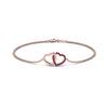 Load image into Gallery viewer, heart-interlocked-pink-sapphire-bracelet-in-rose-gold-FDBRC8649HTGSADRPI-NL-RG