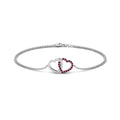 Thumbnail 40 - heart-interlocked-pink-sapphire-bracelet-in-white-gold-FDBRC8649HTGSADRPI-NL-WG