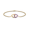 Load image into Gallery viewer, heart-interlocked-purple-topaz-bracelet-in-yellow-gold-FDBRC8649HTGVITO-NL-YG