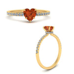 Load image into Gallery viewer, heart-orange-sapphire-hidden-halo-engagement-ring-in-yellow-gold-FD9168HTRGSAOR-NL-YG-GS.jpg