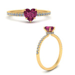 Load image into Gallery viewer, heart-pink-sapphire-hidden-halo-engagement-ring-in-yellow-gold-FD9168HTRGSADRPI-NL-YG-GS.jpg