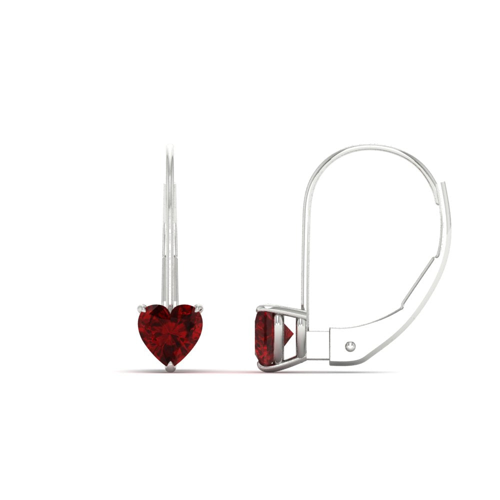 heart-ruby-solitaire-earrings-1-carat-leverback-in-white-gold-FD-EAR9225HTGRUDR-1.00 CT-NL-WG