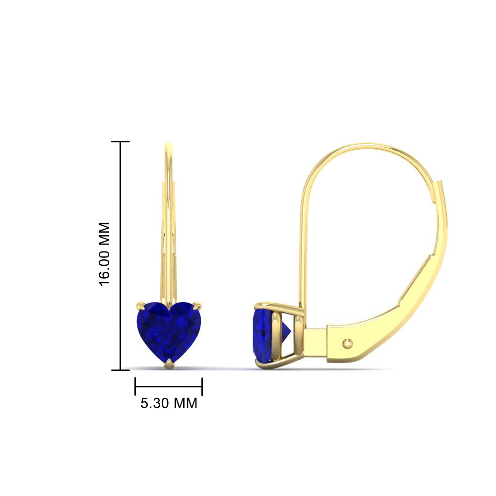 heart-sapphire-solitaire-earrings-1-carat-leverback-in-yellow-gold-FD-EAR9225HTGSABL-1.00 CT-NL-YG