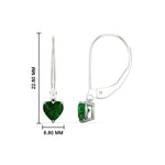 Load image into Gallery viewer, heart-shape-2-carat-solitaire-emerald-lever-back-earrings-in-white-gold-FDEAR11236HTGEMGR-2.00CT-NL-WG.jpg
