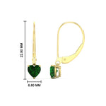 Load image into Gallery viewer, heart-shape-2-carat-solitaire-emerald-lever-back-earrings-in-yellow-gold-FDEAR11236HTGEMGR-2.00CT-NL-YG.jpg
