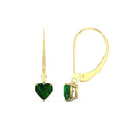 Load image into Gallery viewer, heart-shape-2-carat-solitaire-emerald-lever-back-earrings-in-yellow-gold-FDEAR11236HTGEMGR-2.00CT-NL-YG.jpg

