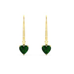 Load image into Gallery viewer, heart-shape-2-carat-solitaire-emerald-lever-back-earrings-in-yellow-gold-FDEAR11236HTGEMGR-2.00CT-NL-YG.jpg
