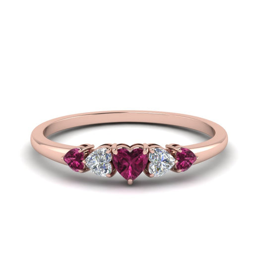 heart-shape-5-stone-diamond-ring-with-pink-sapphire-in-rose-gold-FD8898GSADRPI-NL-RG