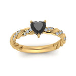 Load image into Gallery viewer, heart-shape-twisted-black-diamond-engagement-ring-in-yellow-gold-FD9127HTRGBK-NL-YG-GS.jpg
