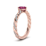 Load image into Gallery viewer, heart-shape-twisted-pink-sapphire-engagement-ring-in-rose-gold-FD9127HTRGPS-NL-RG-GS.jpg

