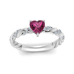 Load image into Gallery viewer, heart-shape-twisted-pink-sapphire-engagement-ring-in-white-gold-FD9127HTRGPS-NL-WG-GS.jpg
