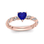 Load image into Gallery viewer, heart-shape-twisted-sapphire-engagement-ring-in-rose-gold-FD9127HTRGBS-NL-RG-GS.jpg
