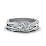 Load image into Gallery viewer, heart-shaped-Infinity-twist-diamond-matching-bridal-set-in-14K-white-gold-FD8253HT-NL-WG

