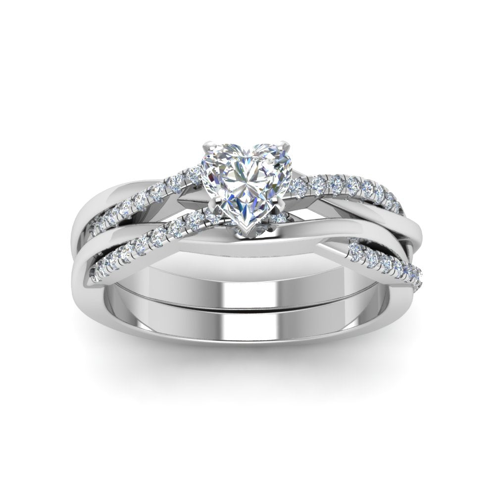 heart-shaped-Infinity-twist-diamond-matching-bridal-set-in-14K-white-gold-FD8253HT-NL-WG