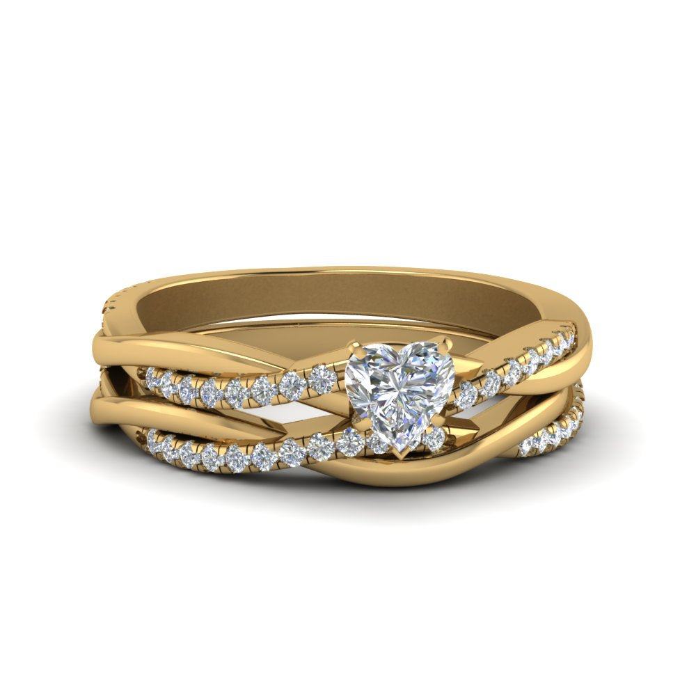 heart-shaped-Infinity-twist-diamond-matching-bridal-set-in-14K-yellow-gold-FD8253HT-NL-YG