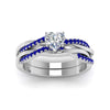 Load image into Gallery viewer, heart-shaped-Infinity-twist-diamond-matching-bridal-set-with-blue-sapphire-in-14K-white-gold-FD8253HTGSABL-NL-WG